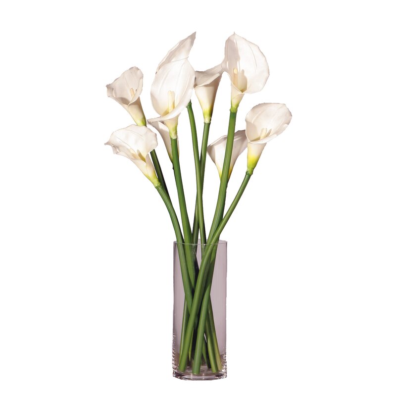 Willa Arlo Interiors Artificial Potted Callas Lilies